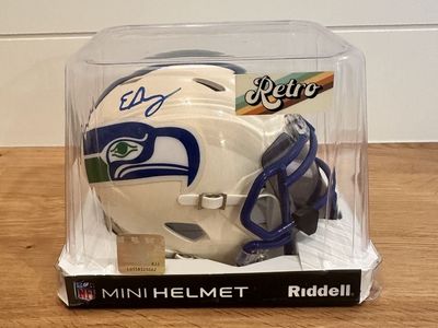 Elijah Arroyo Signed Seahawks Retro Mini Helmet with visor JSA Authenticated