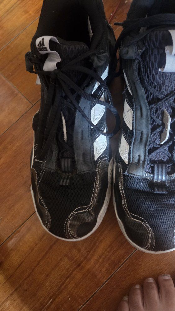 Adidas Black & White Athletic Shoes