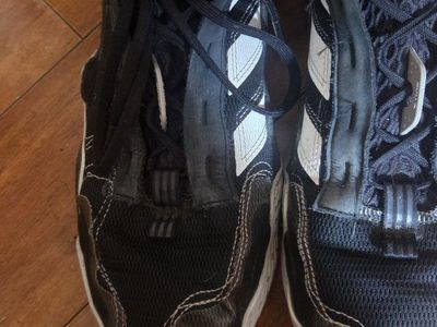 Adidas Black & White Athletic Shoes