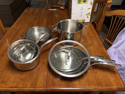 Pots And Pans Set - Stainless Steel