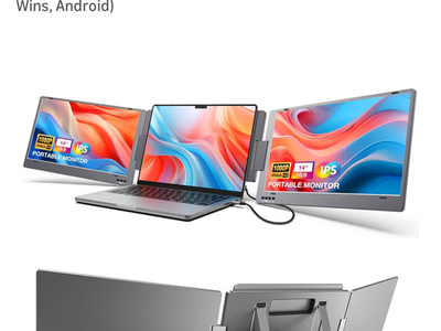 KYY X90 14" Triple Portable Monitor 1080P USB-C Laptop Screen Extender IPS Display