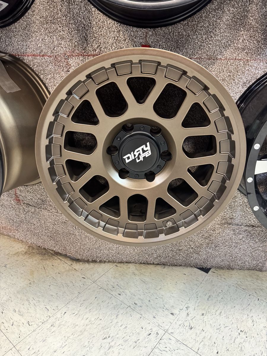 Dirty Life Dark Bronze 17x9 . Brand new set of 4 wheels.