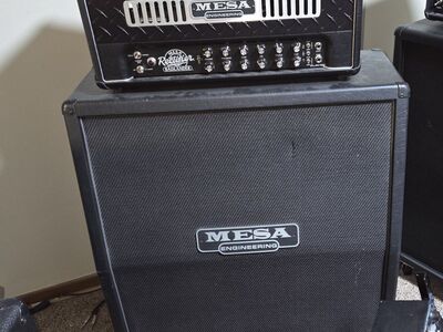 mesa boogie badlander 100/50 watt amp and speaker