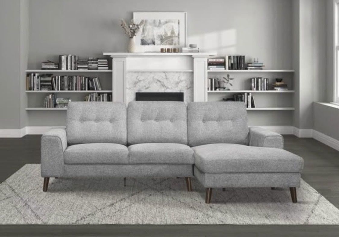BRAND NEW 99’’ SMALL GREY SECTIONAL!! CAN DELIVER