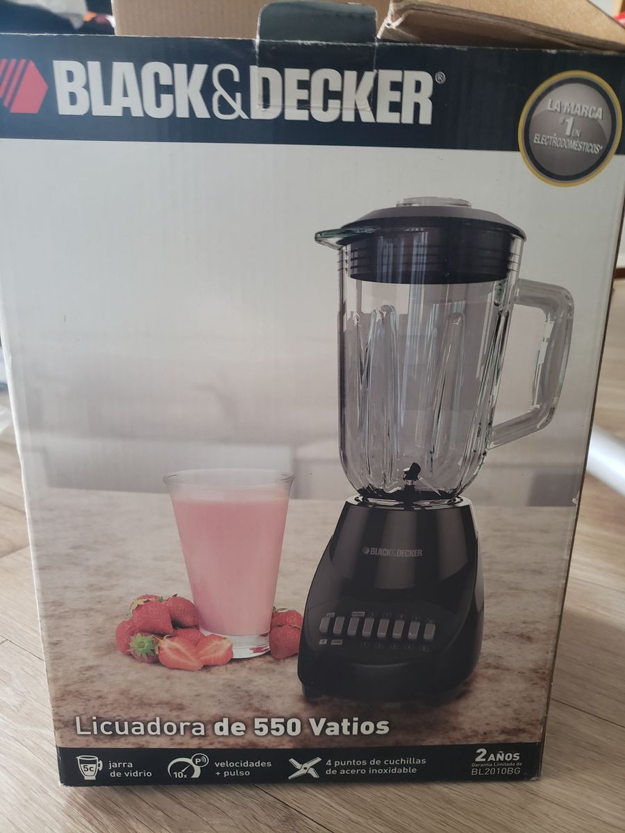 Black+Decker BL2010BG 550W Blender with Glass Jar & 10 Speeds