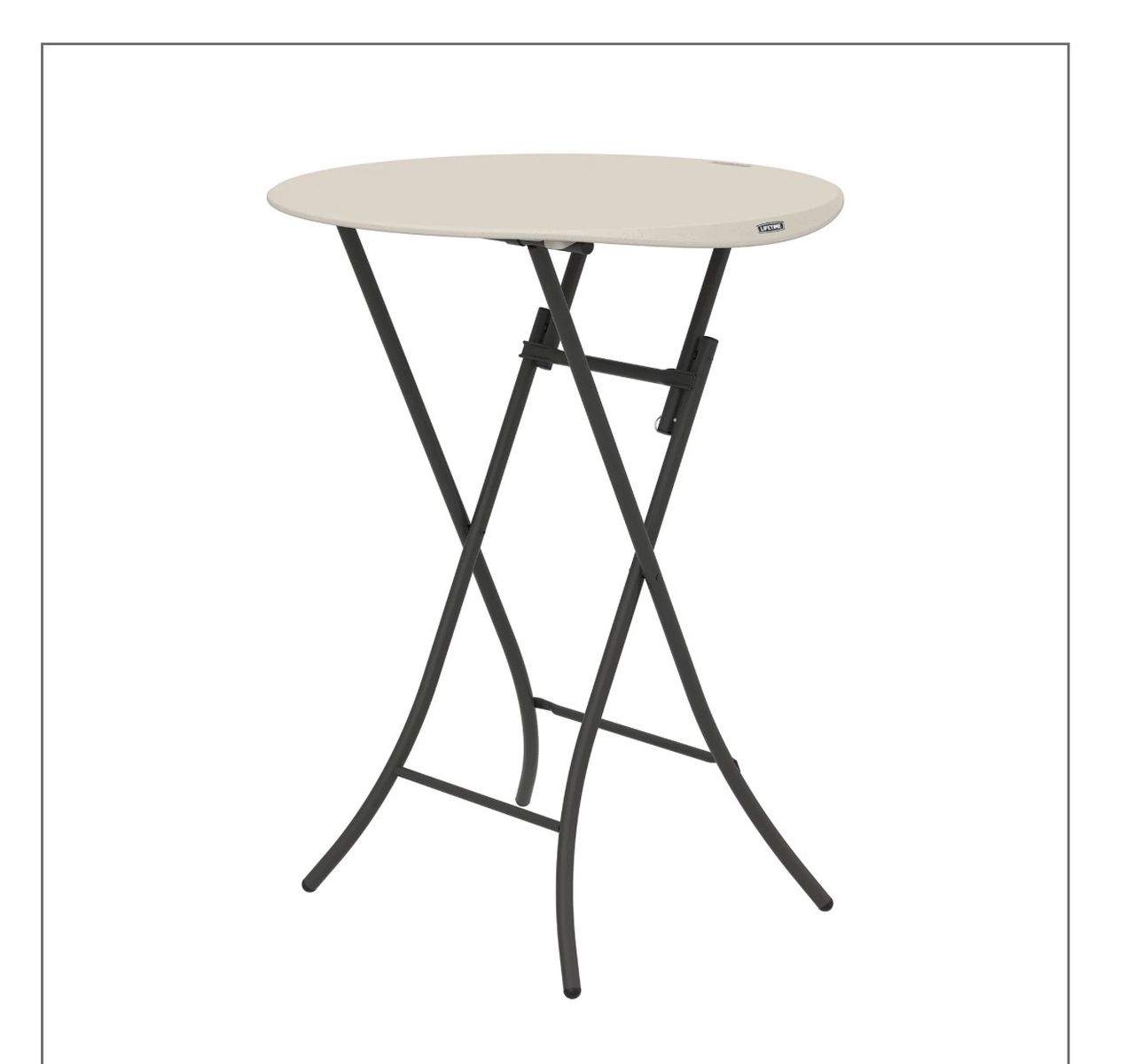 Lifetime 33" Round Bistro Table, Folding, Light Commercial, Qty Available 10