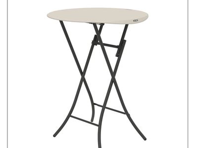 Lifetime 33" Round Bistro Table, Folding, Light Commercial, Qty Available 10