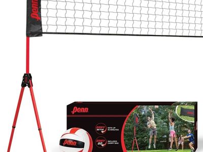 Penn Premium Easy Fit Volleyball Set Adjustable Net Ball