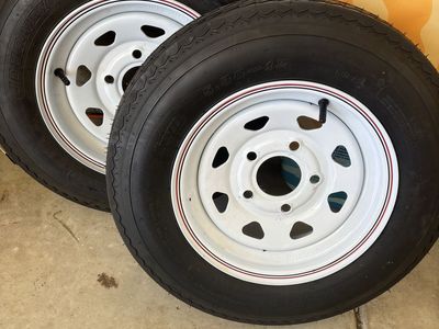 New Trailer Tires and Wheels 12”