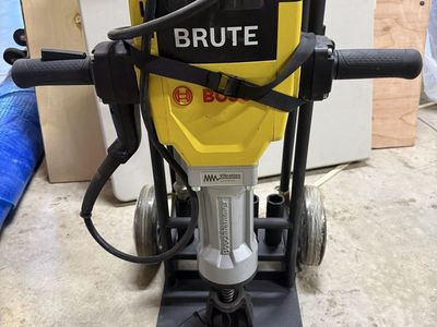New Bosch Brute 1 1/8” breaker hammer with cart