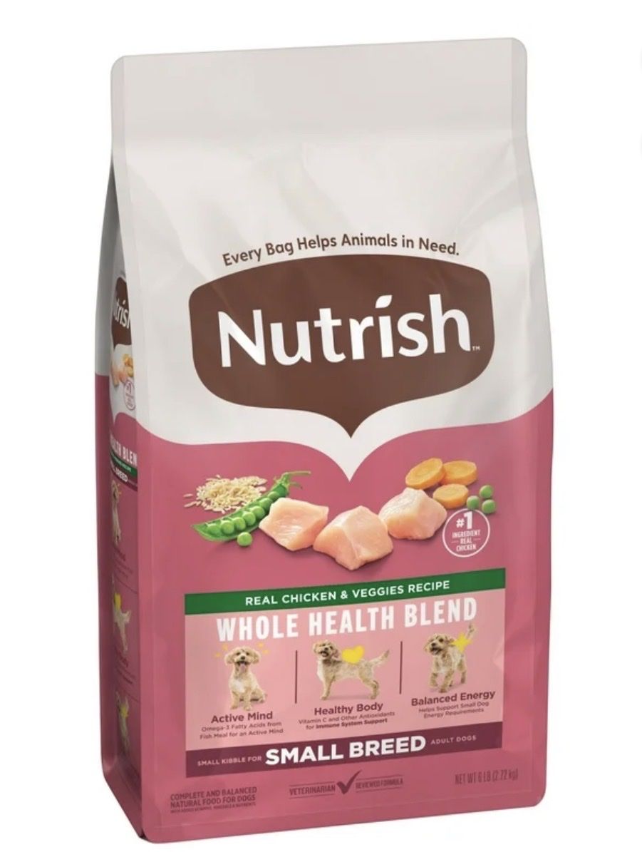*NEW* 3 - 6 lb. Nutrish small breed dog food