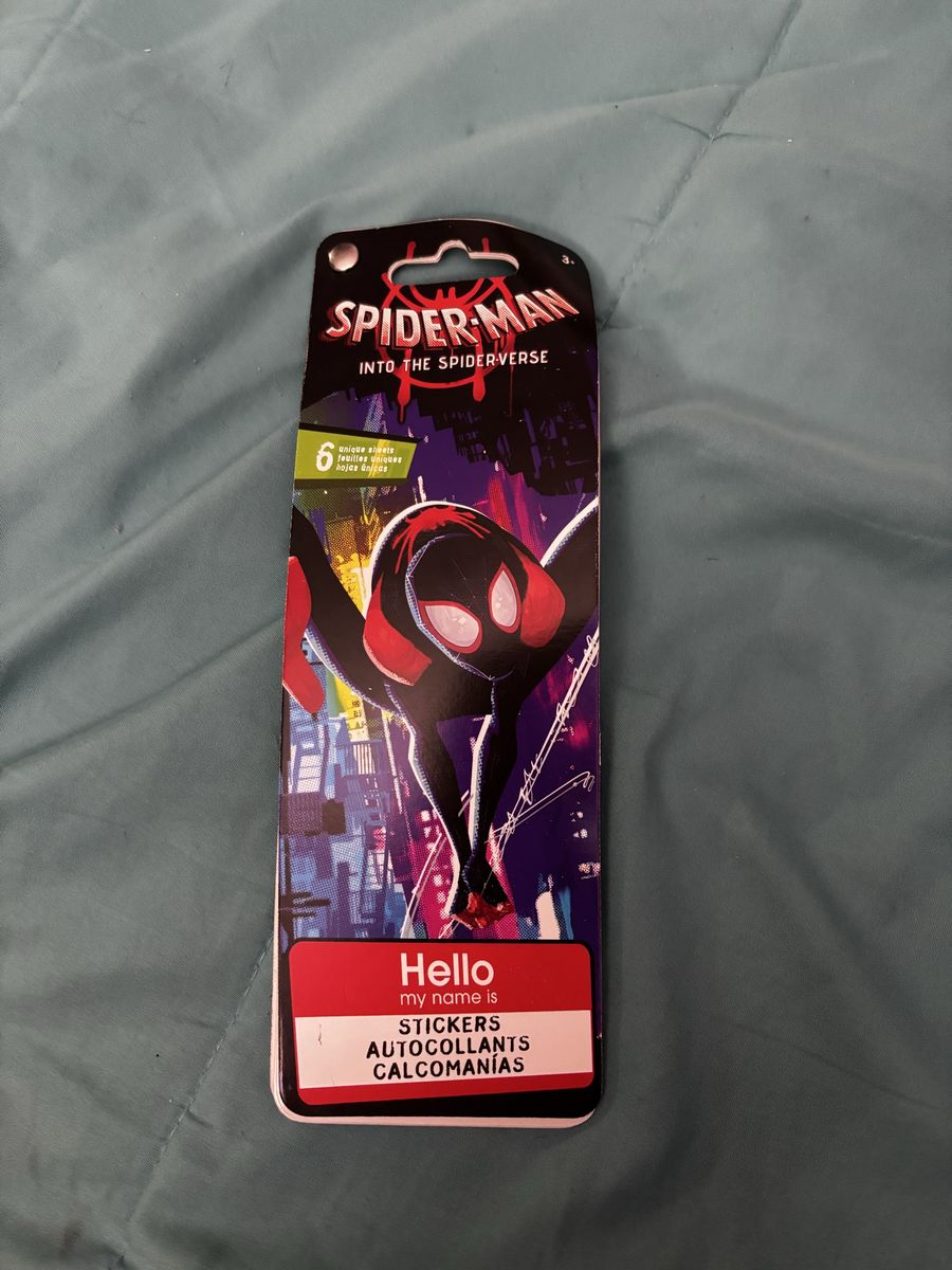 Spider-Man Into The Spider-Verse Miles Morales Stickers 6 Sheets New