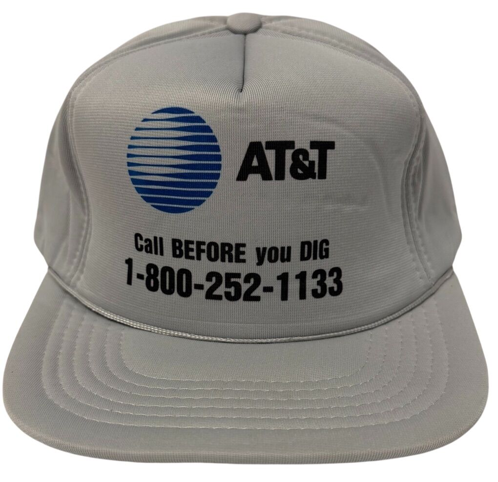 80's AT&T Call Before You Dig Trucker Snapback