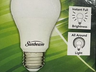 6 Sunbeam LED Warm White 9W Light Bulb Replace 60W