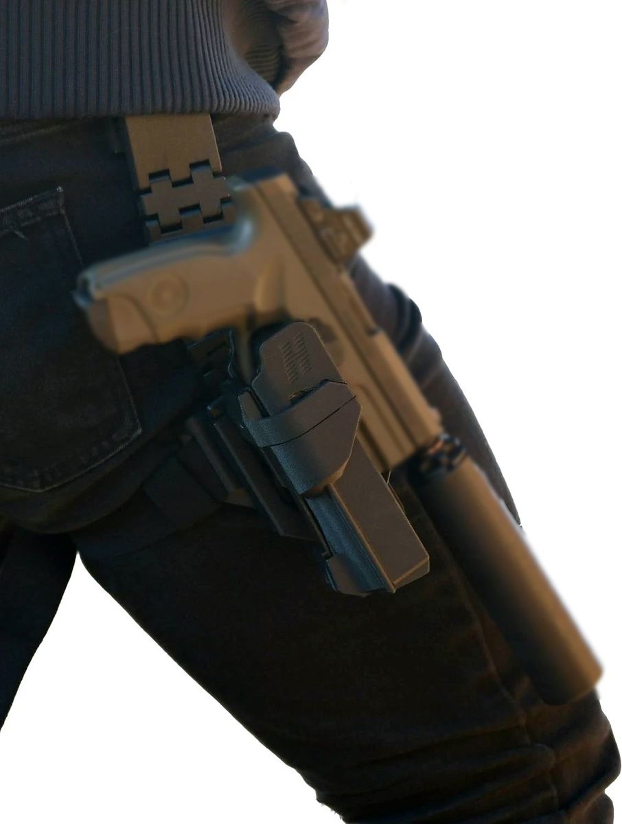Hush Holster - Suppressor Holster - TLR1 - Universal Silencer/Handgun Fit