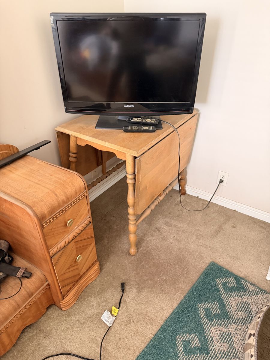 1960s drop leaf table solid wood