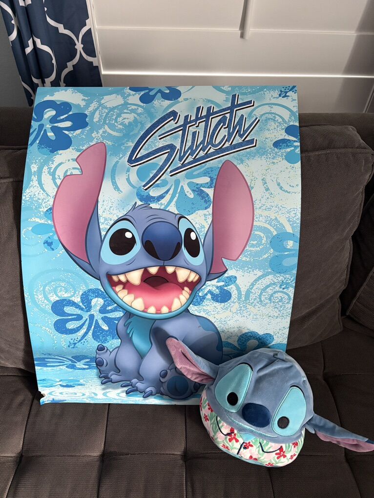 Lilo and Stitch Poster with Squishmallow
