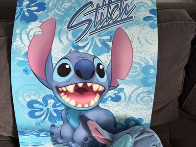 Lilo and Stitch Poster with Squishmallow