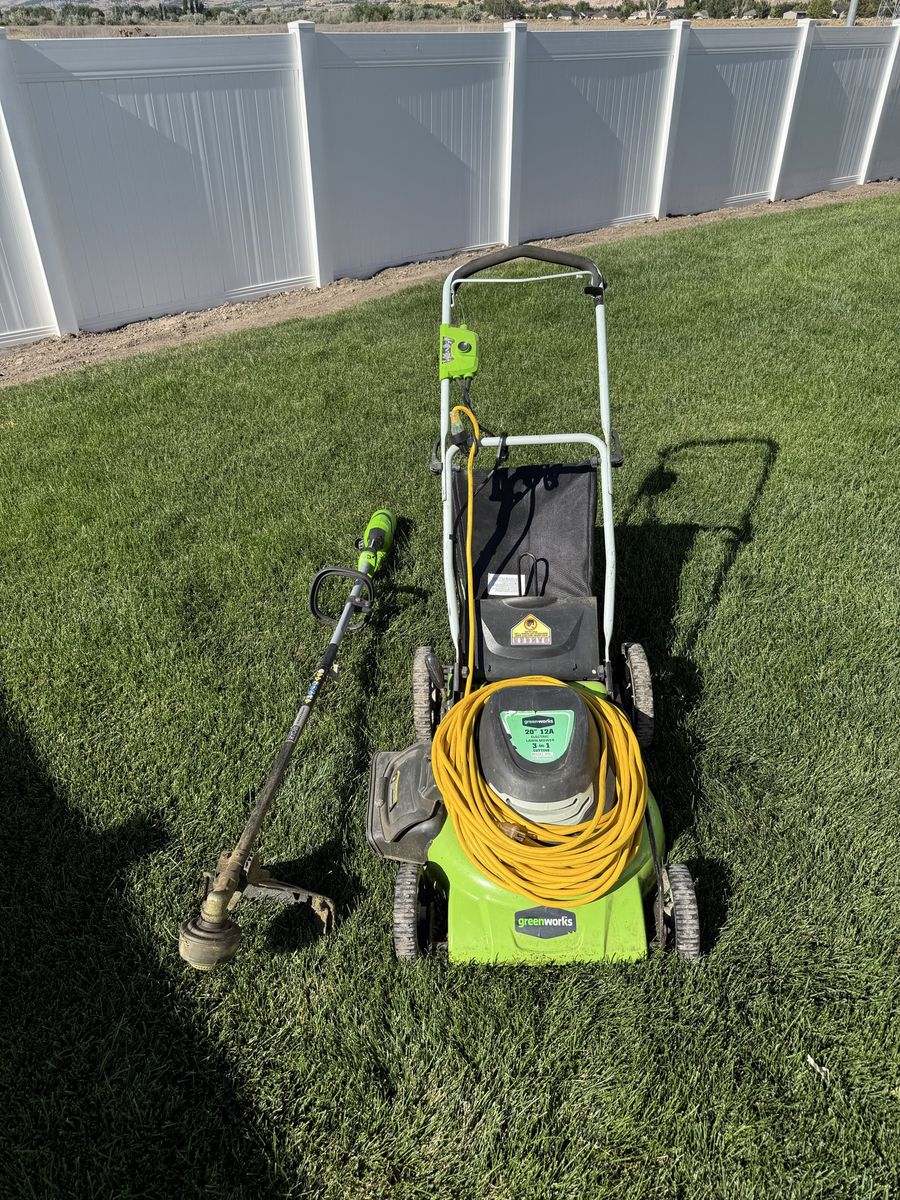 Electric Lawn Mower and Trimmer