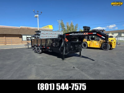 2026 RawMaxx 7X20 Gooseneck LTX with 36" Side 20K Dump Trailer