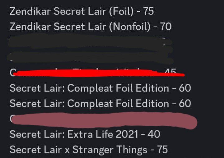 Sealed MTG Cards- Secret Lair