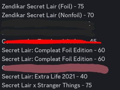 Sealed MTG Cards- Secret Lair