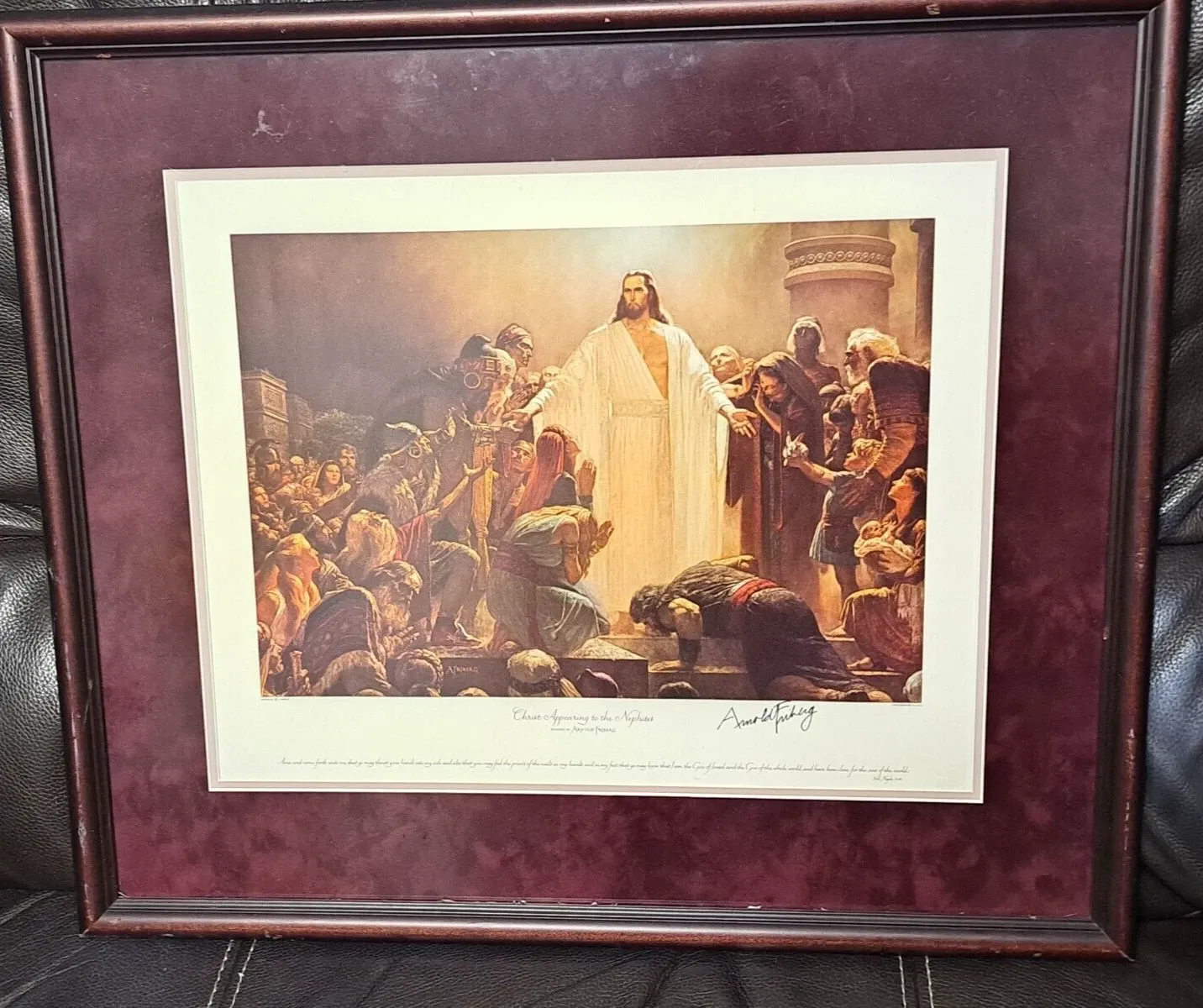 Arnold Friberg – Christ Appearing to the Nephites – Signed Lithograph Print