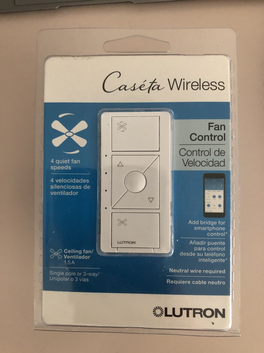 Lutron 4 Speed Fan Control Switch w/ Wireless