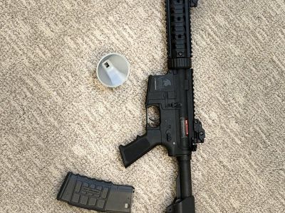 Lancer Tactical gen 2 with a new barrel and hop up airsoft