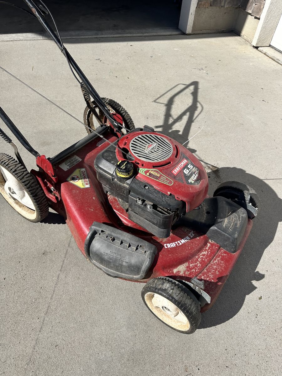 Craftsman 22” Self-Propelled Mower - runs but needs a tune up