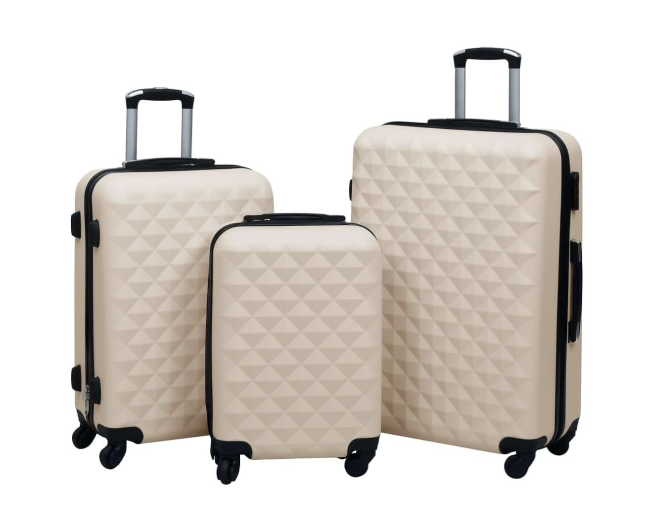 New!! 3-Piece Hardshell Luggage Set- travel rolling luggage on wheels