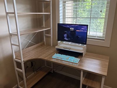 L shape office or craft desk