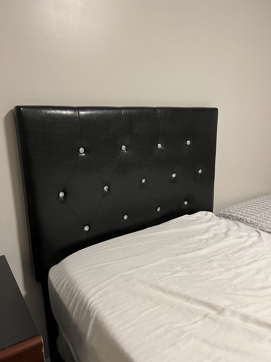 MOVING SALE — Black Twin Headboard