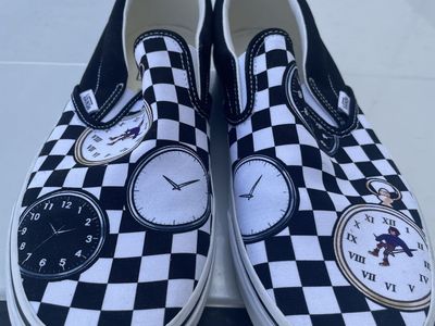 Vans x Karl Jacobs Classic Slip On Skate Shoe size 11 Time Traveler Tales