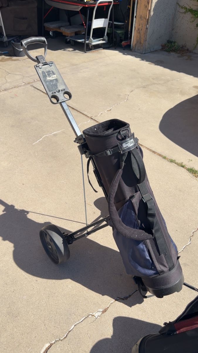Golf bag with Stand Bag Boy M330 golf push cart