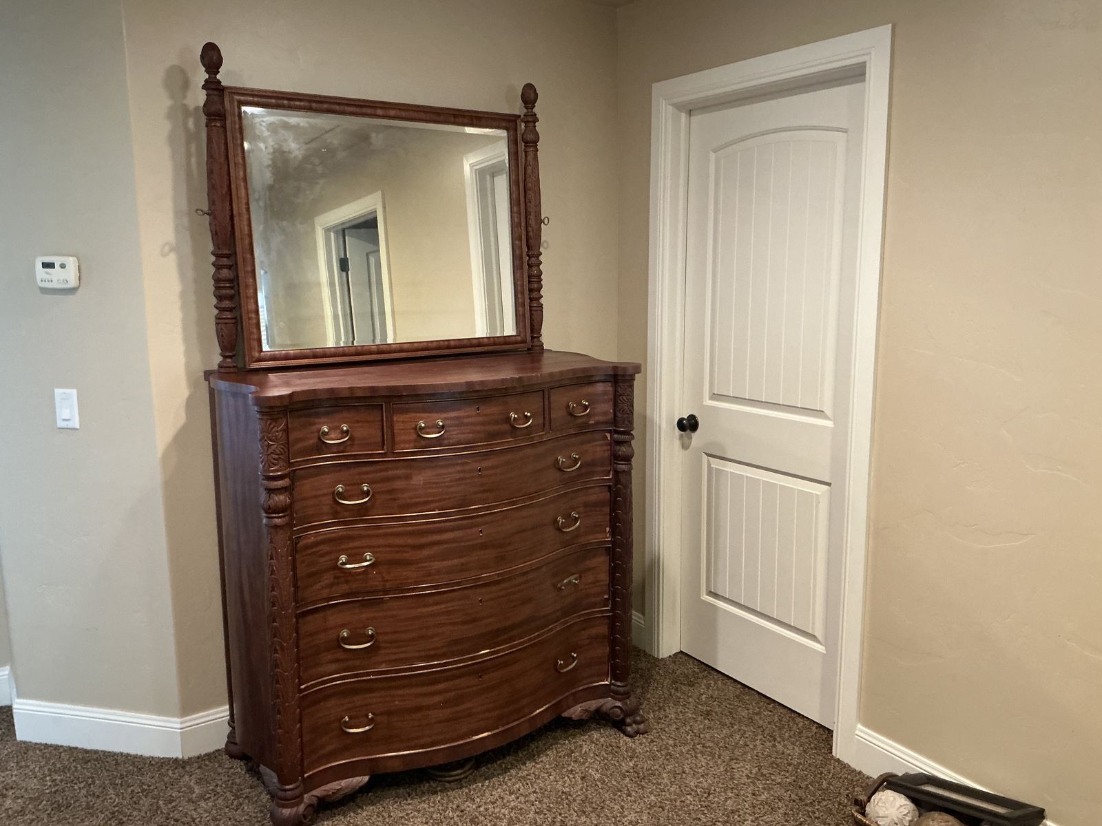 Maple Antique Dresser and Vanity