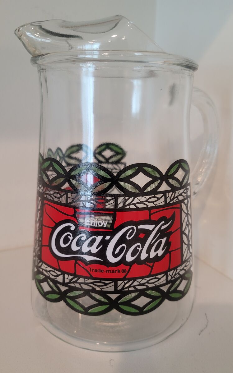 Coca Cola Coke Glass Drink Pitcher