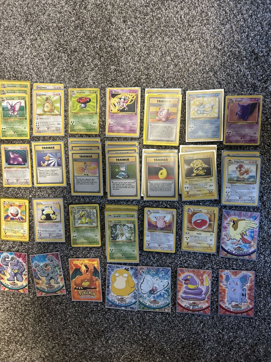 Pokemon rares base, jungle, fossil, legenday