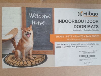 Mibao Indoor & Outdoor Welcome Mats, New in Box