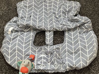 Shopping cart and high chair cover