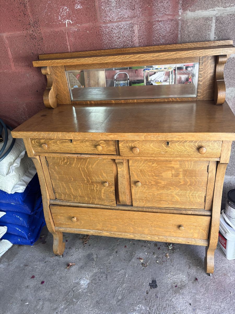 Antique Buffet Hutch