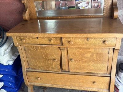 Antique Buffet Hutch