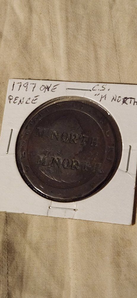 1797 One Pence C.S. "M North" Coin - Collectible British Copper Coinage