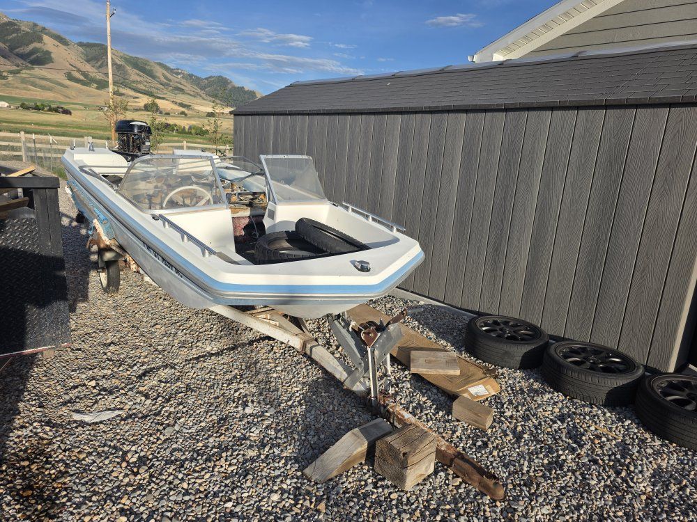 Outboard Motorboat with Trailer