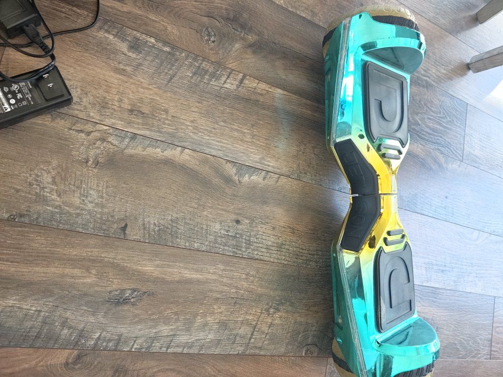 Jetson Mars Hoverboard Gold & Teal Iridescent Max Speed 12 MPH 220 LB Weight Limit