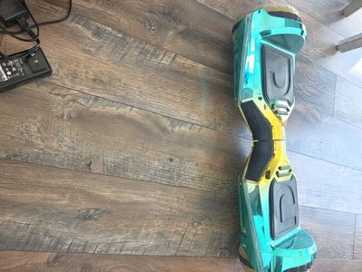 Jetson Mars Hoverboard Gold & Teal Iridescent Max Speed 12 MPH 220 LB Weight Limit