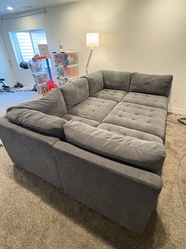 Modular Sectional Couch w/ Storage Ottoman