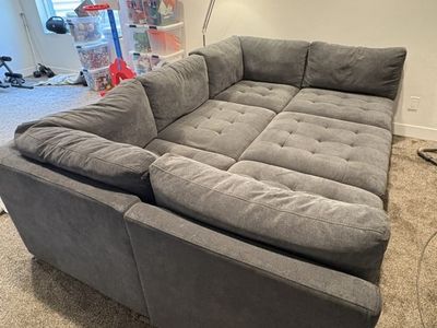 Modular Sectional Couch w/ Storage Ottoman