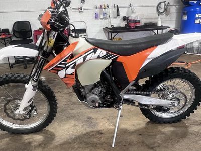 2012 KTM 250 Off-Road Dirt Bike - Orange and White