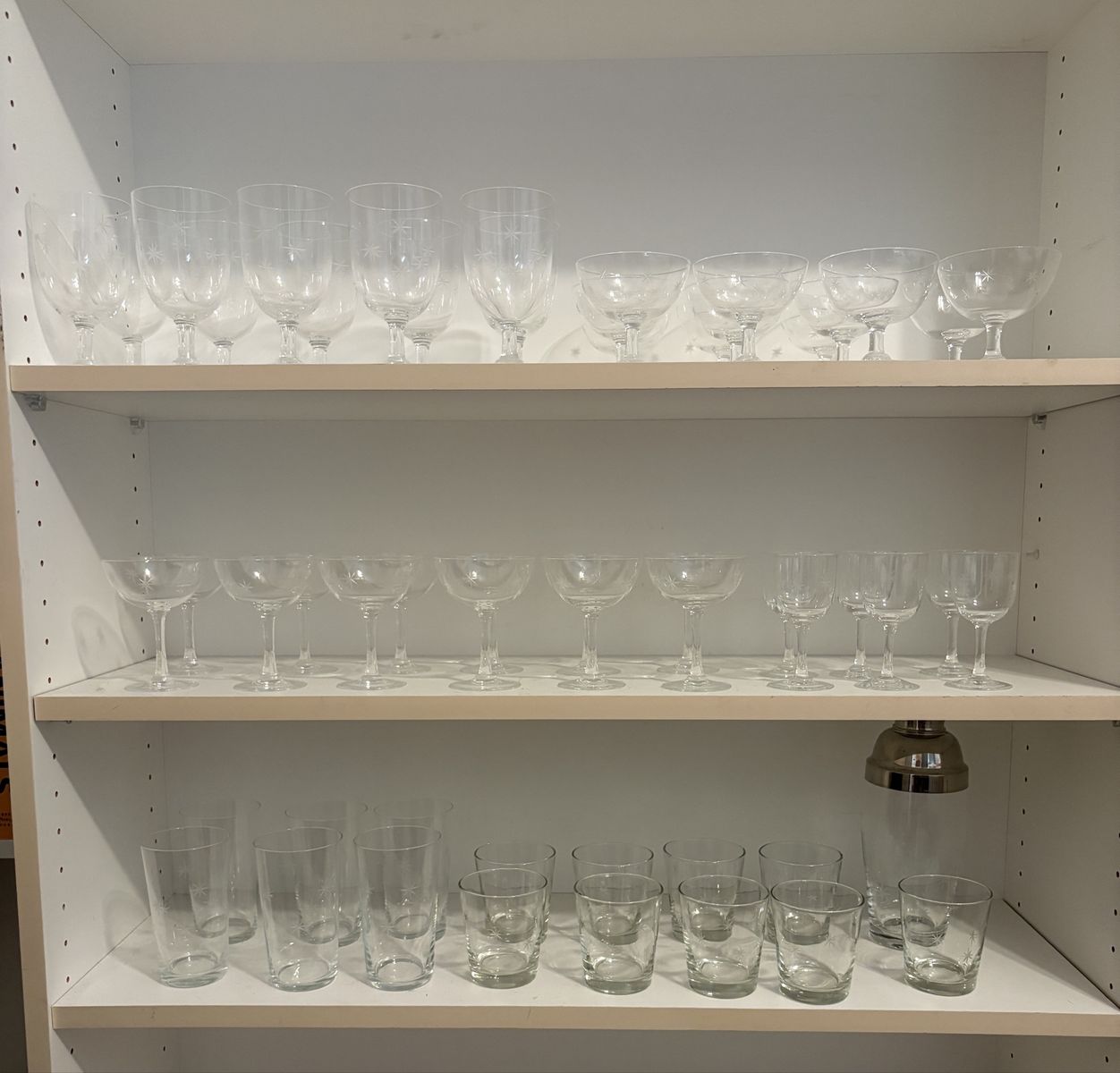 MCM Etched Atomic Starburst Bar Set